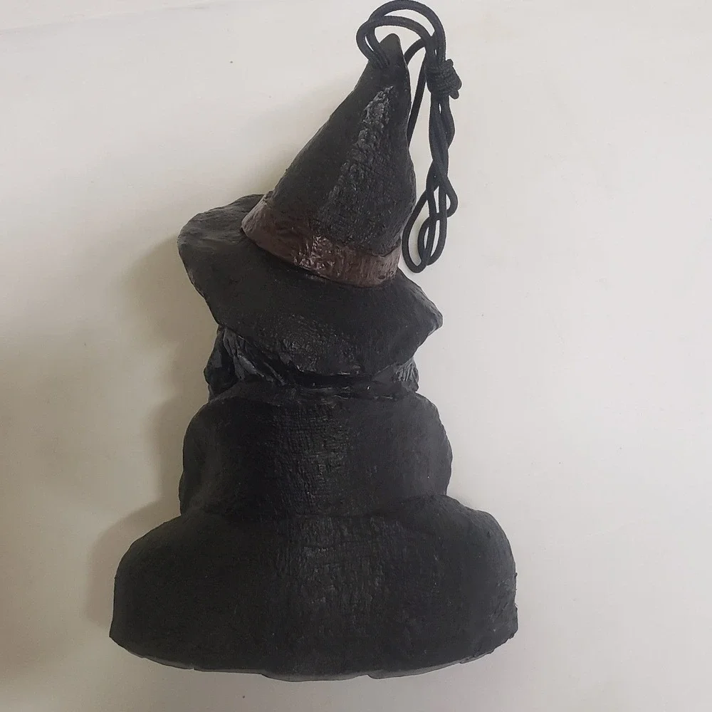 Vintage The Paper Magic Group Hanging Witch 2003 Halloween Green Face Wart Nose
